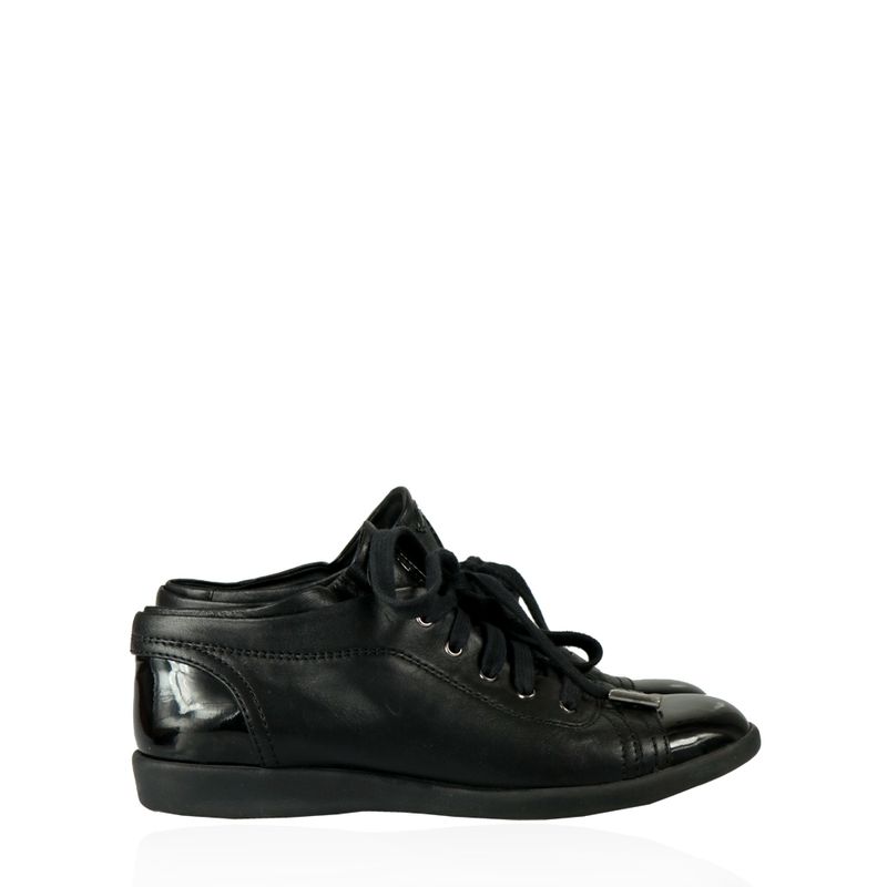 Tenis-Chanel-Lambskin-Preto