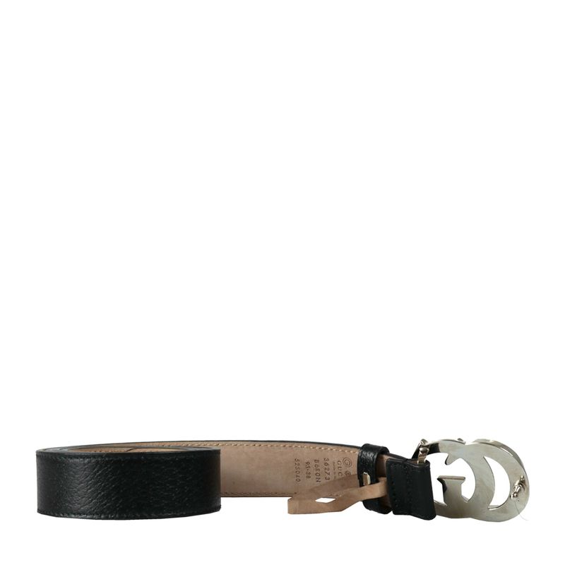 Cinto-Gucci-Marmont-Couro-Preto