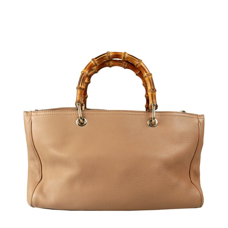 Bolsa-Gucci-Bamboo-Couro-Nude