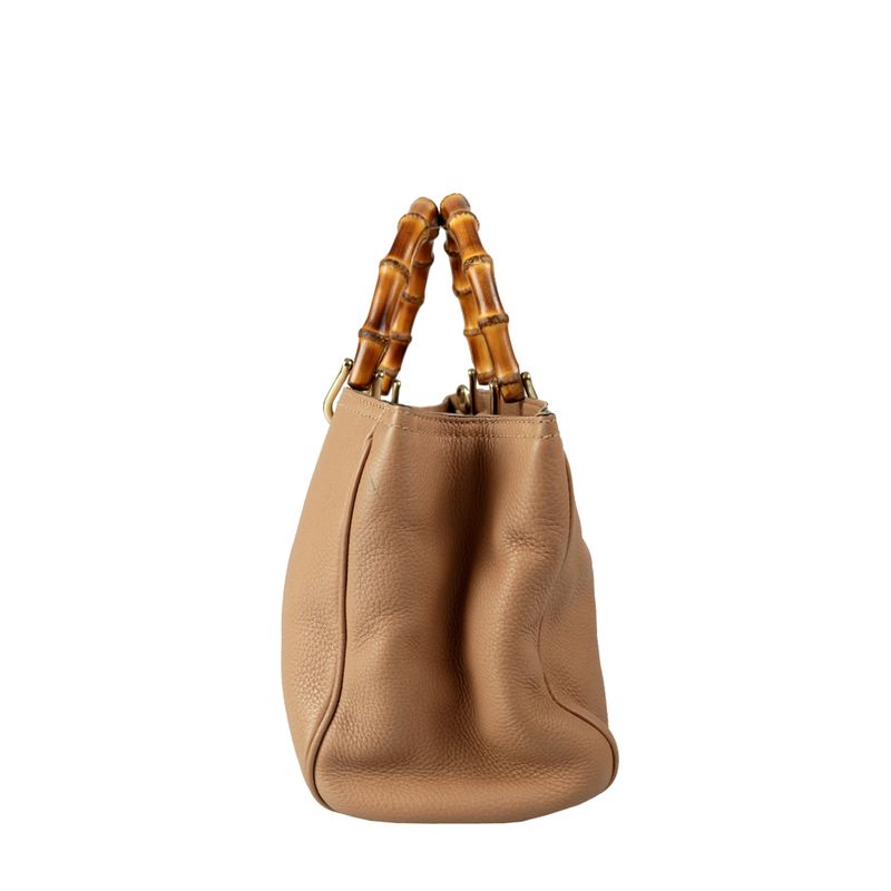 Bolsa-Gucci-Bamboo-Couro-Nude