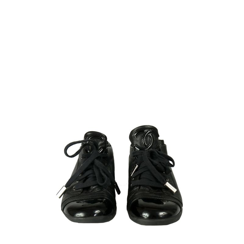 Tenis-Chanel-Lambskin-Preto