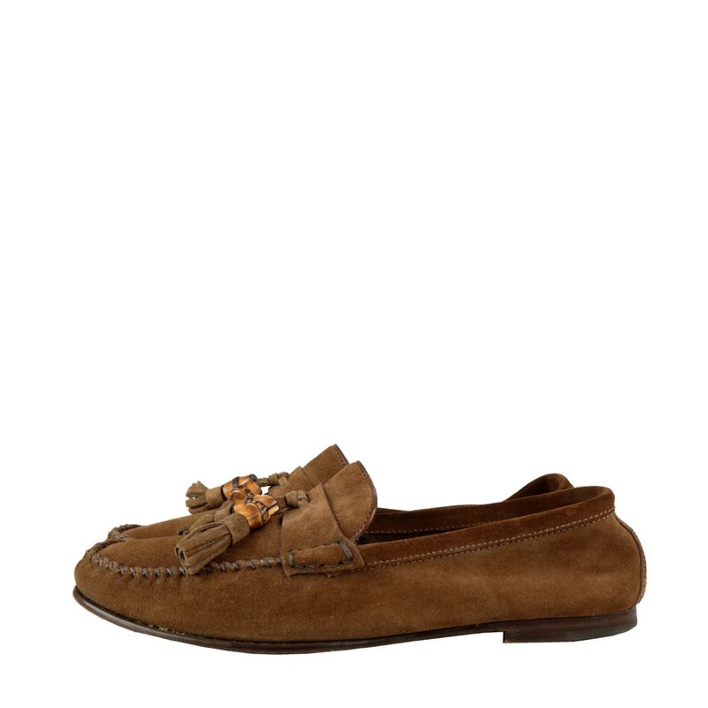 Loafer-Gucci-Camurca-Marrom