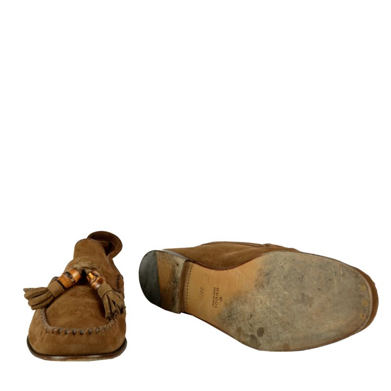 Loafer-Gucci-Camurca-Marrom