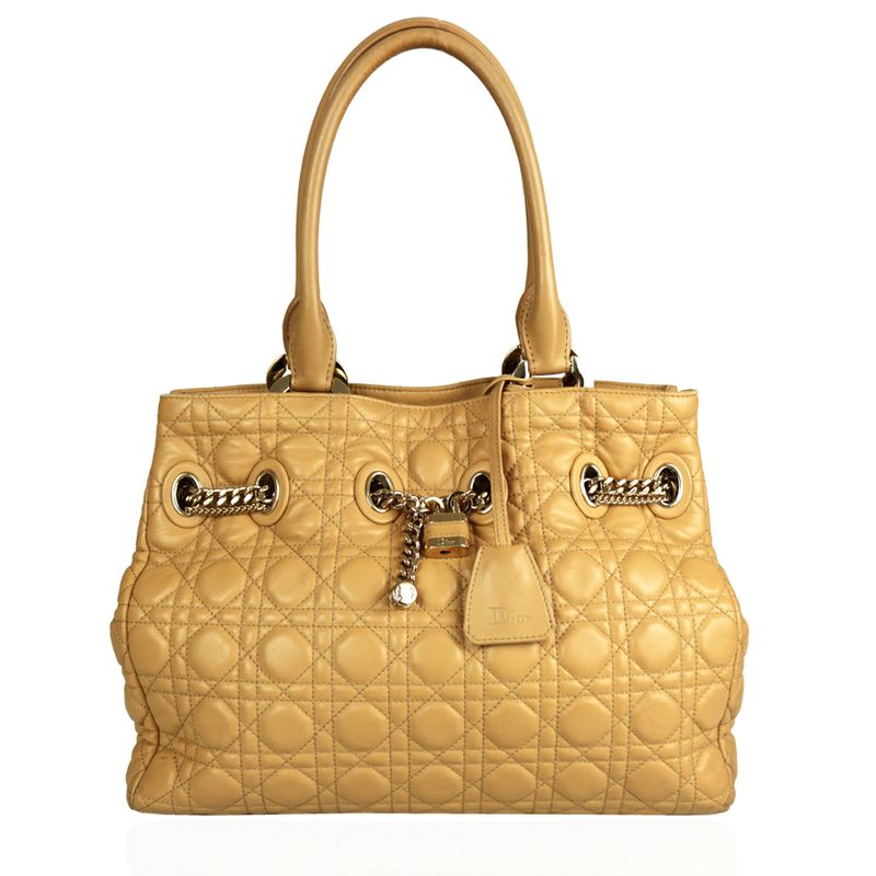 Bolsa-Christian-Dior-Cannage-Nude