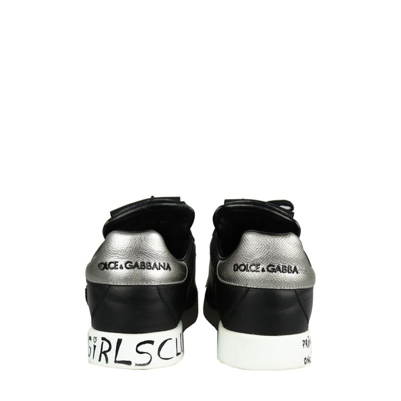 Tenis-Dolce---Gabbana-Couro-Preto