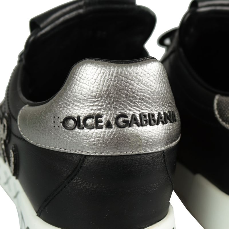 Tenis-Dolce---Gabbana-Couro-Preto