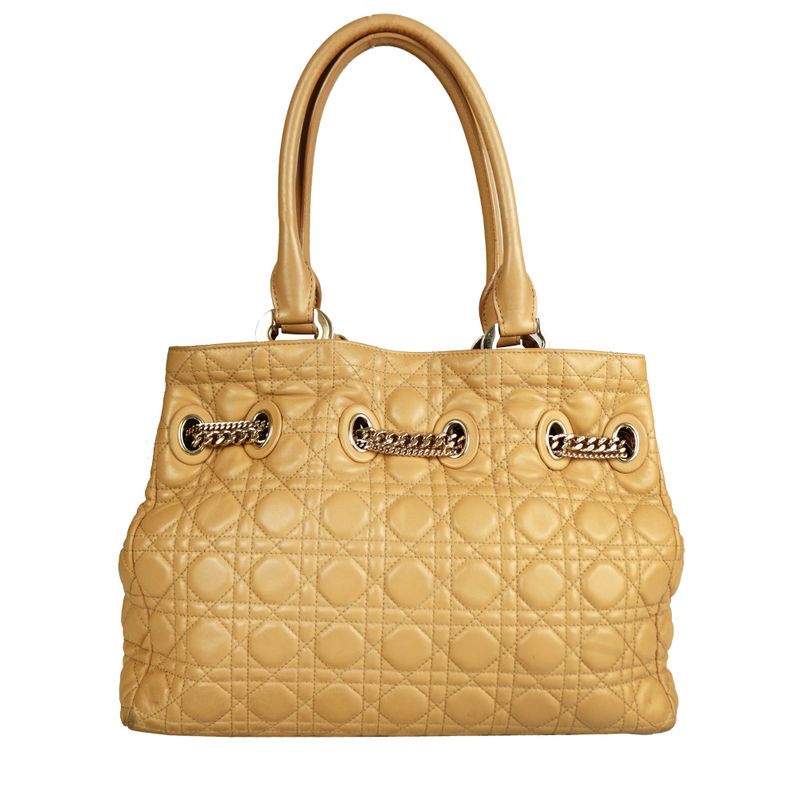 Bolsa-Christian-Dior-Cannage-Nude