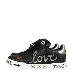 Tenis-Dolce---Gabbana-Couro-Preto