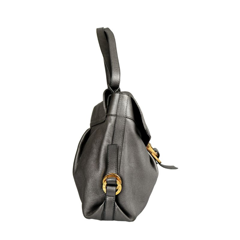 Bolsa-Bulgari-Couro-Chumbo