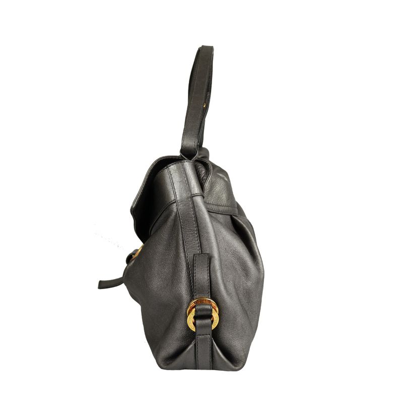 Bolsa-Bulgari-Couro-Chumbo