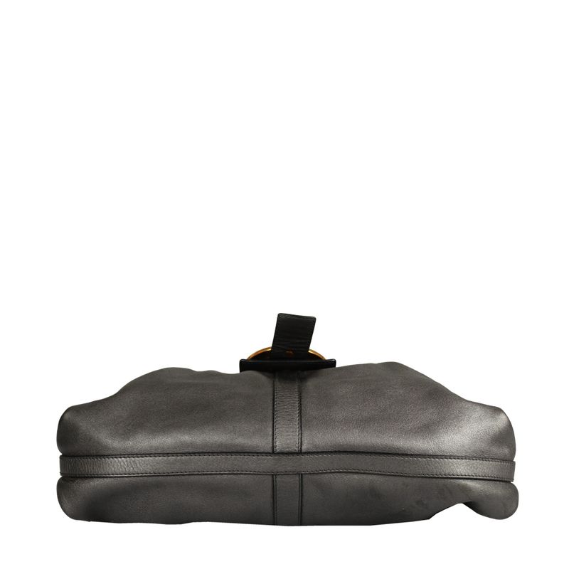 Bolsa-Bulgari-Couro-Chumbo