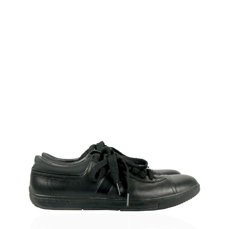 Tenis-Prada-Couro-Preto