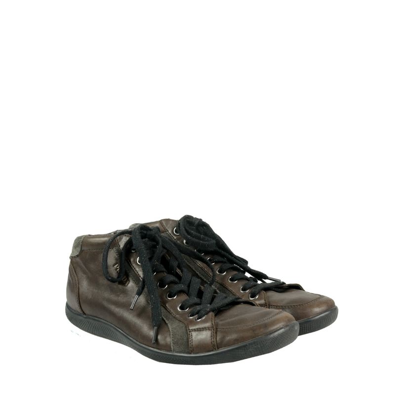 Tenis-Prada-Couro-Marrom
