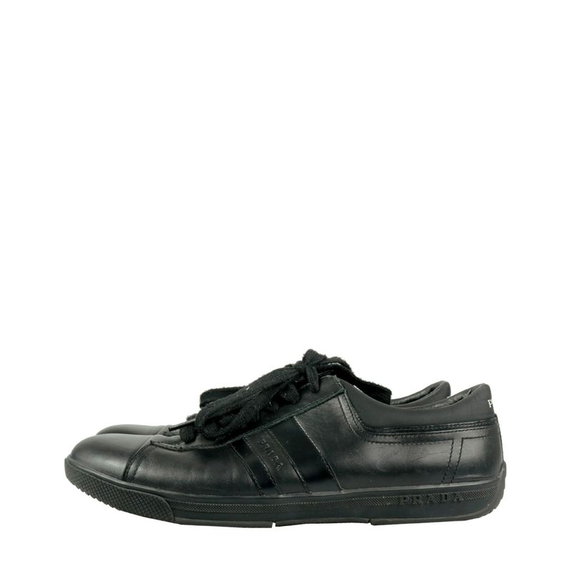 Tenis-Prada-Couro-Preto