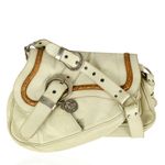 Bolsa-Christian-Dior-Saddle-Gaucho-Branca