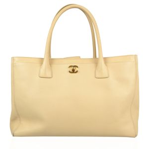 Bolsa Chanel Cerf Couro Nude