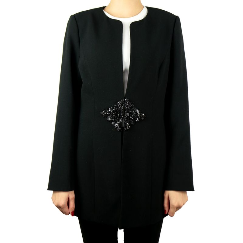 Blazer-Badgley-Mischka-Bordado-Preto