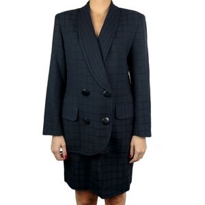 Conjunto Christian Dior Azul Marinho Vintage