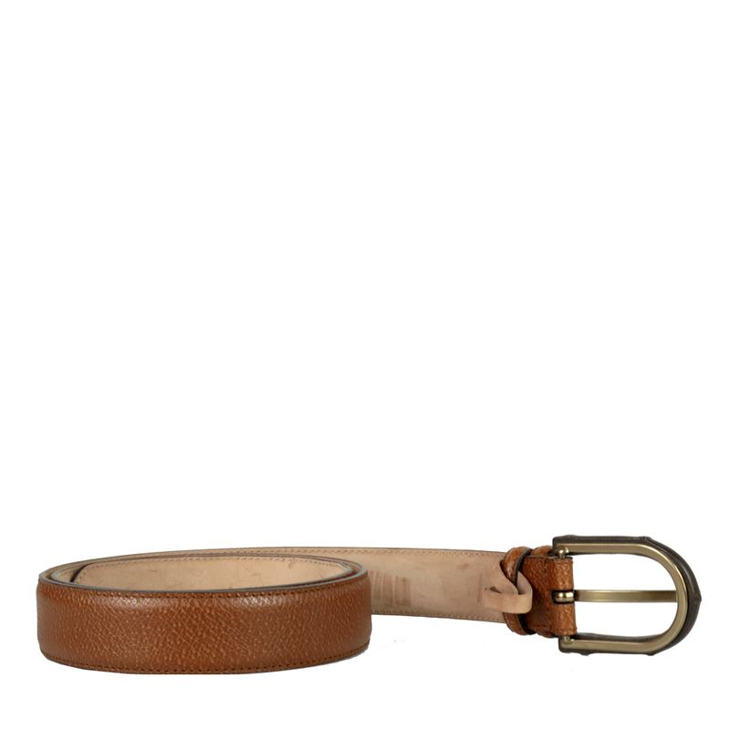 Cinto-Gucci-Couro-Marrom-Bambu