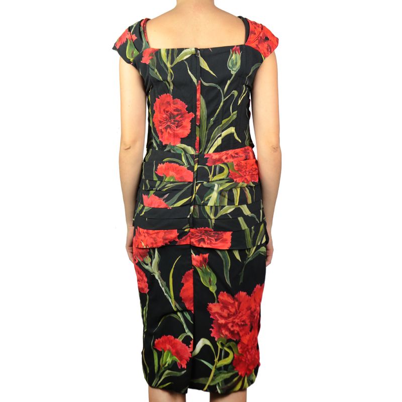 Vestido-Dolce---Gabbana-Estampa-Rosas