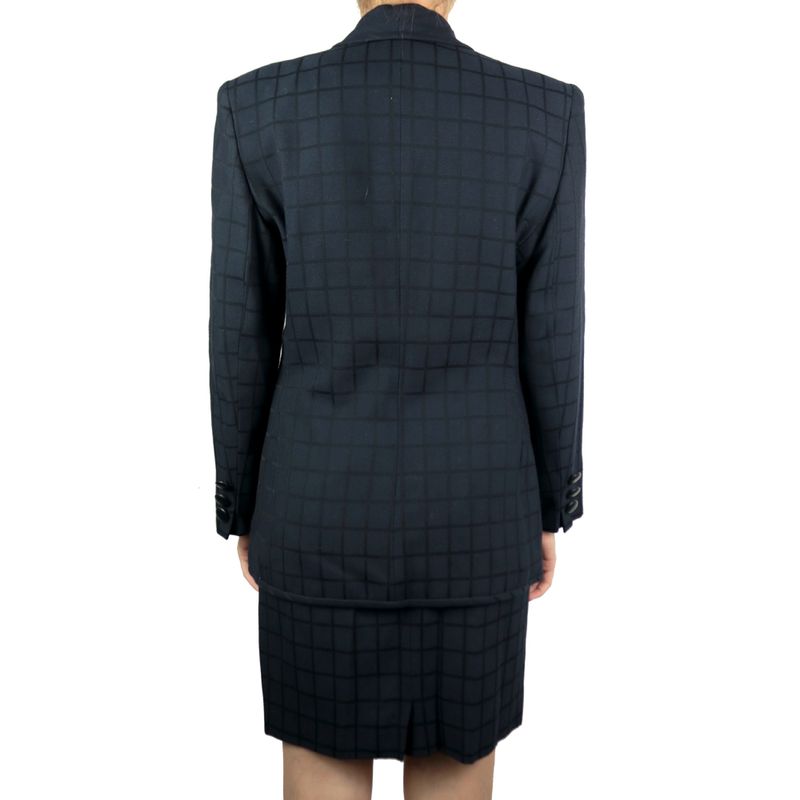 Conjunto-Christian-Dior-Azul-Marinho-Vintage