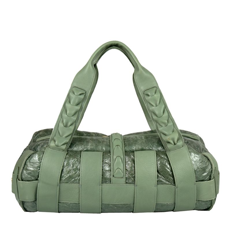 Bolsa-Roberto-Cavalli-Couro-Verde