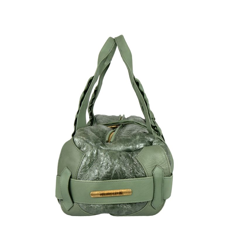 Bolsa-Roberto-Cavalli-Couro-Verde