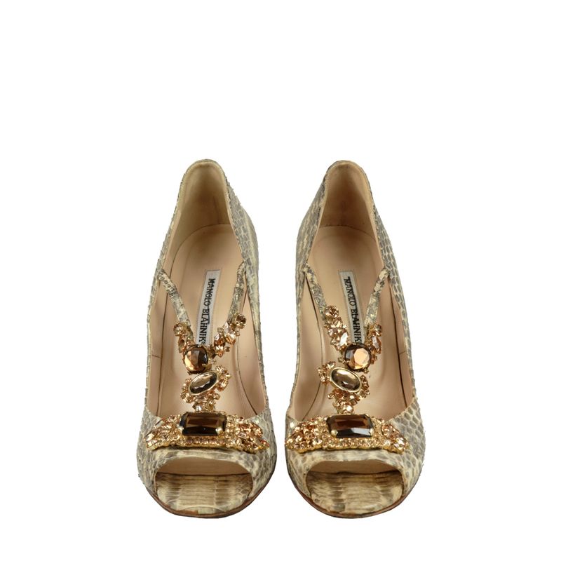 Sapato-Manolo-Blahnik-Python-e-Pedraria