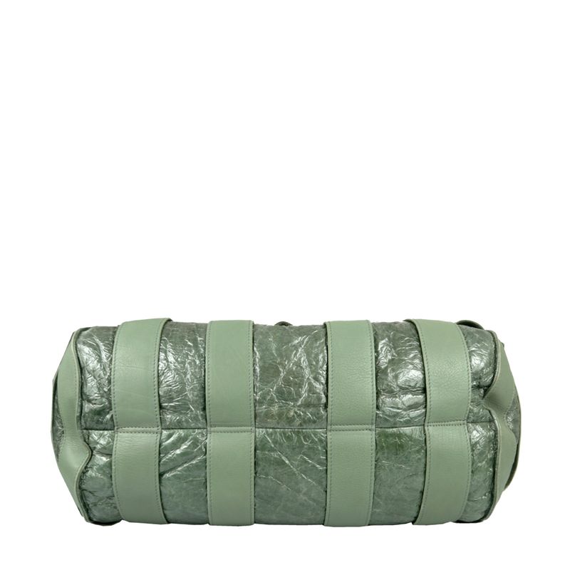 Bolsa-Roberto-Cavalli-Couro-Verde