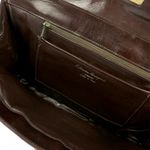 Clutch-Salvatore-Ferragamo-Marrom-Vintage