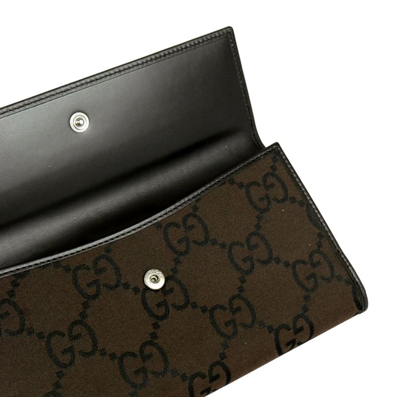 Carteira-Gucci-Monograma-Marrom