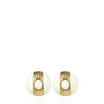 Brinco-de-Pressao-Givenchy-Resina-Branco-Vintage