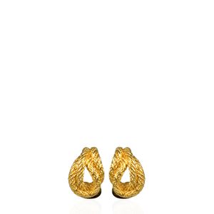 Brinco de Pressão Christian Dior Dourado Vintage
