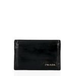 Porta-Cartoes-Prada-Couro-Preto