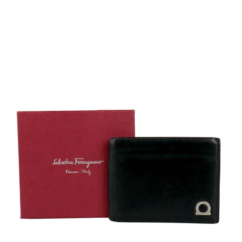 Carteira-Masculina-Salvatore-Ferragamo-Couro-Preto