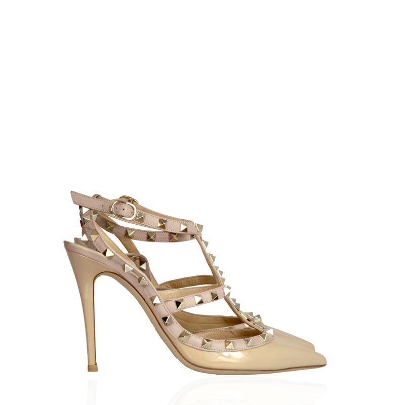 Scarpin-Valentino-Rockstud-Verniz-Nude