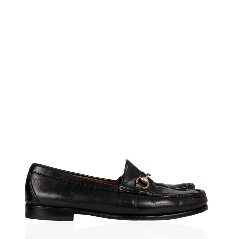 Mocassim-Gucci-Couro-Preto-Horsebit