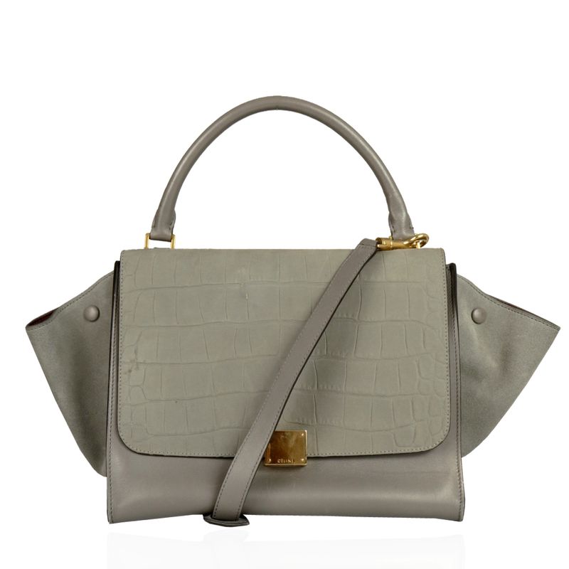 Bolsa-Celine-Trapeze-Cinza