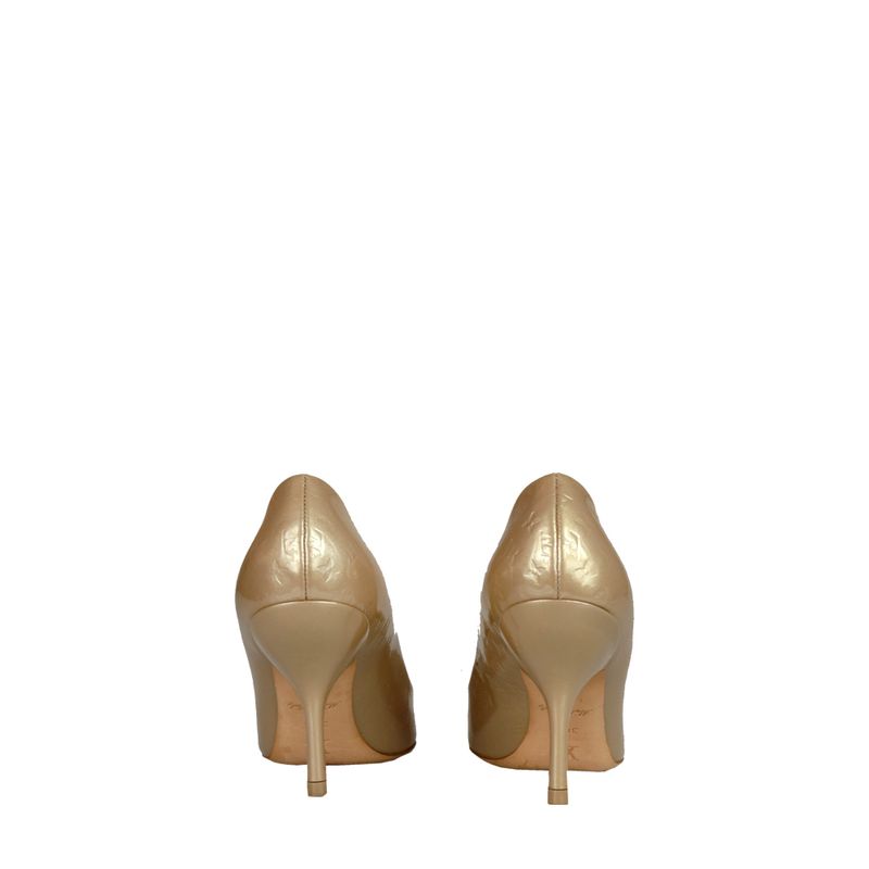 Scarpin-Louis-Vuitton-Monograma-Dourado