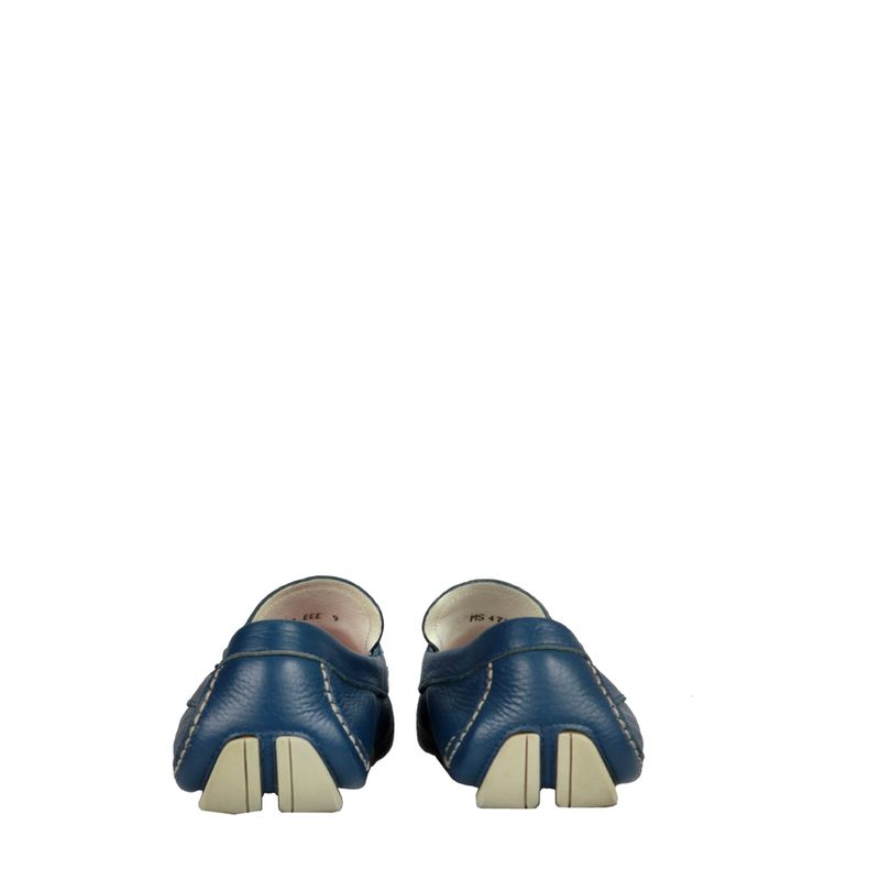 Mocassim-Salvatore-Ferragamo-Couro-Azul-Fivela