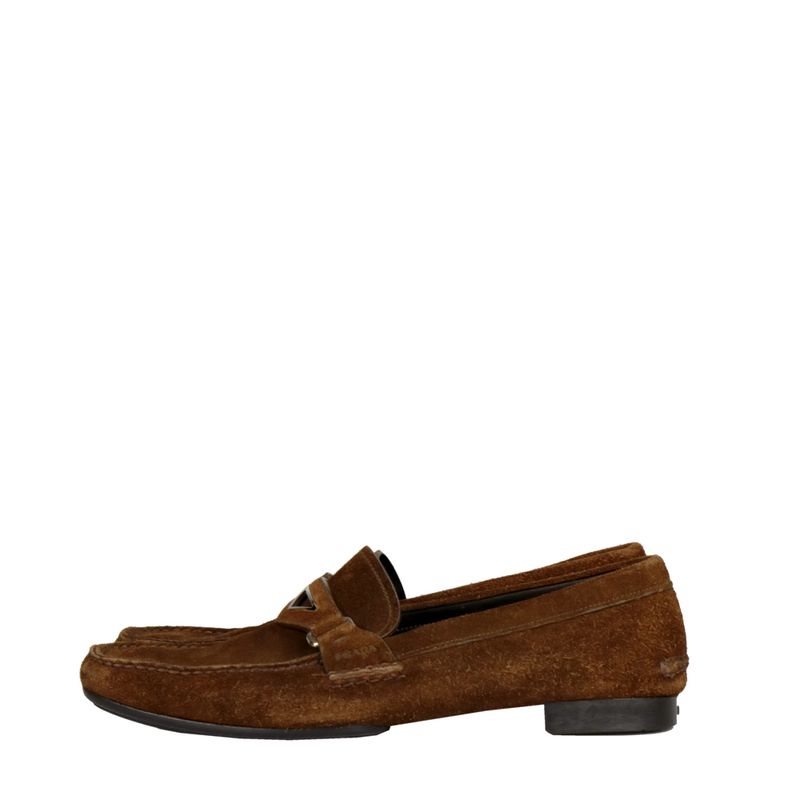 Mocassim-Prada-Camurca-Marrom