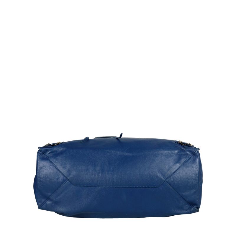 Bolsa-Balenciaga-Papier-Couro-Azul