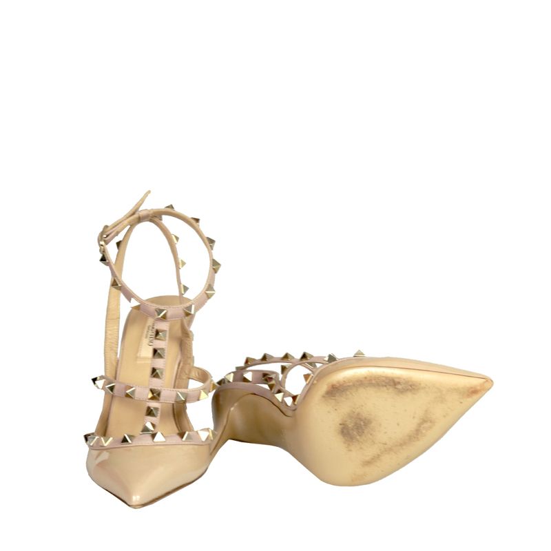 Scarpin-Valentino-Rockstud-Verniz-Nude