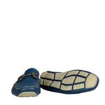 Mocassim-Salvatore-Ferragamo-Couro-Azul-Fivela