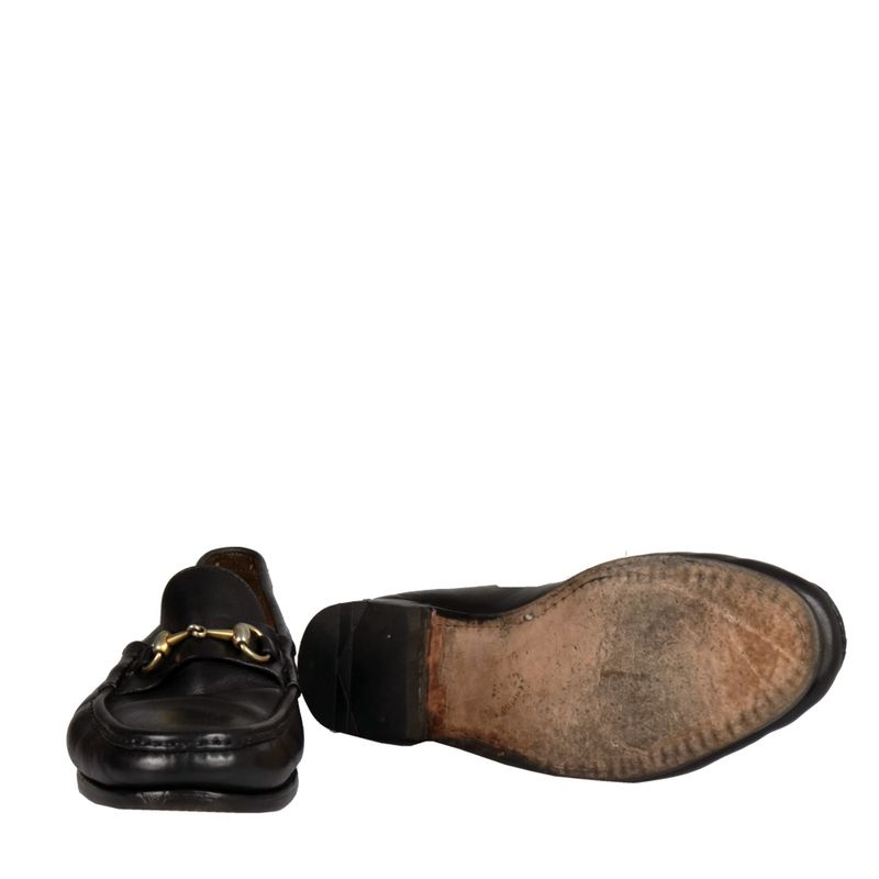Mocassim-Gucci-Couro-Preto-Horsebit