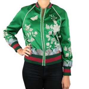 Jaqueta Bomber Gucci Seda Verde