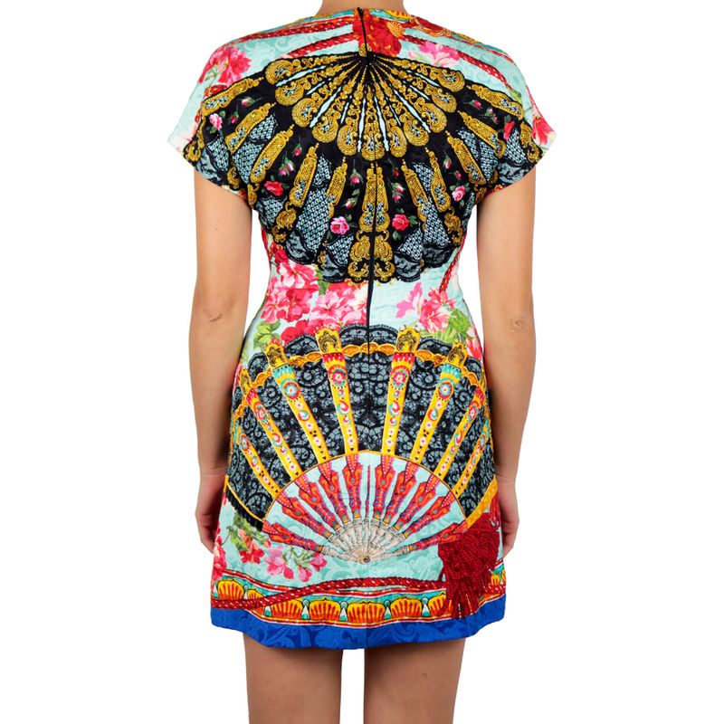 Vestido-Dolce---Gabbana-Estampa-Leque-Azul-e-Preto