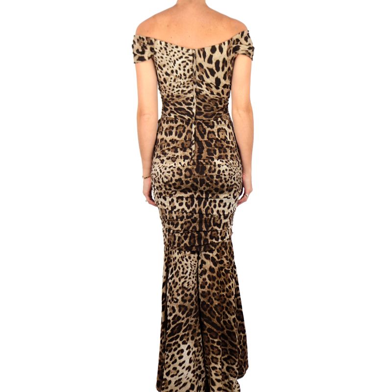 Vestido-Dolce---Gabbana-Onca-Drapeado-Longo
