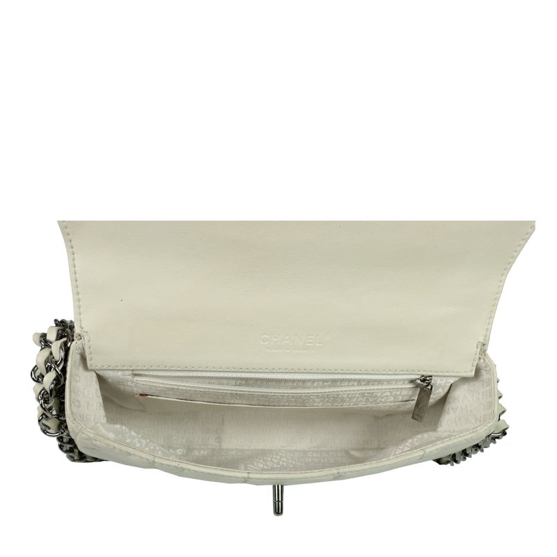 Bolsa-Chanel-Chocolate-Bar-Correntes-Branca