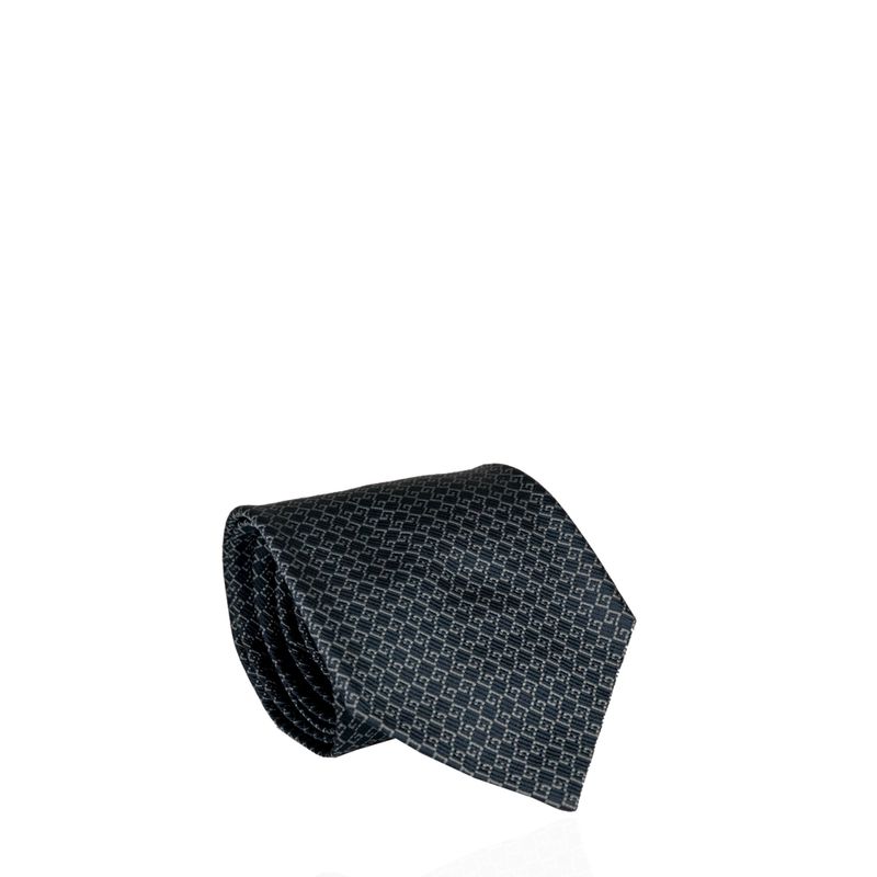 61876-Gravata-Gucci-Estampa-GG-Cinza